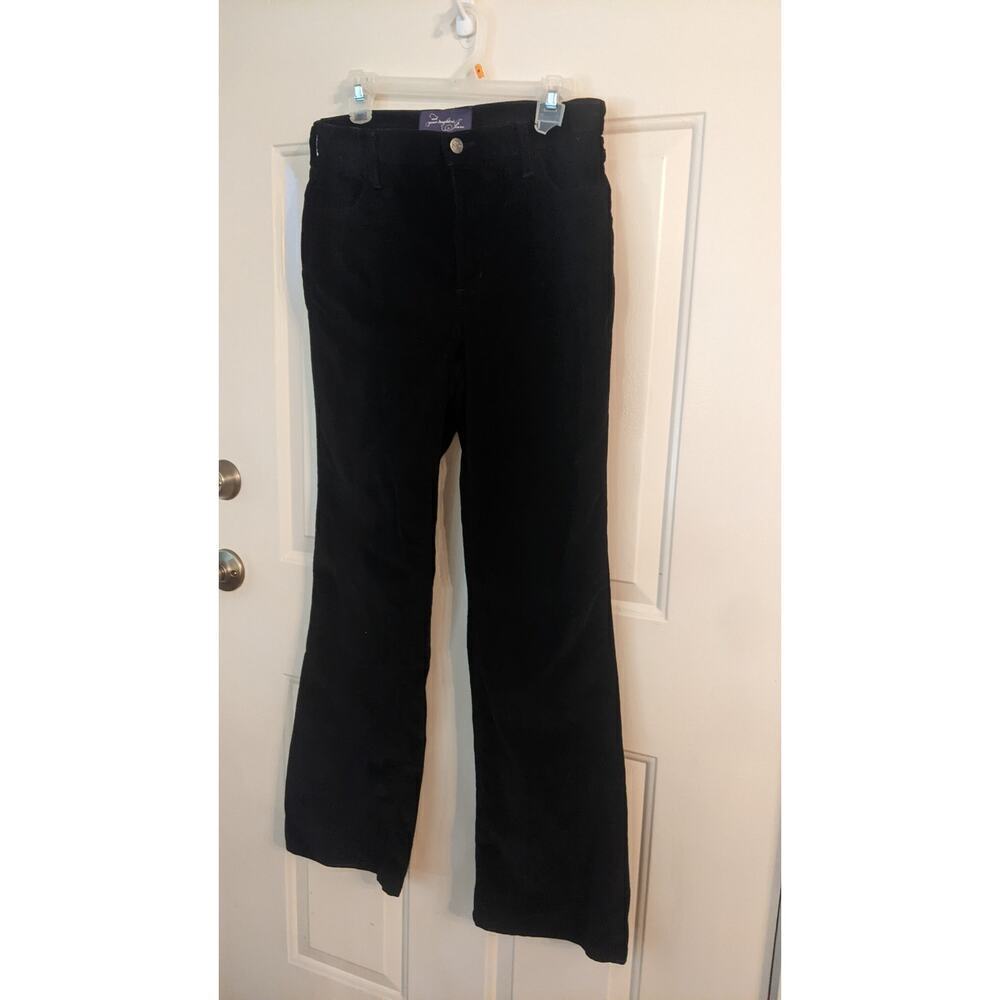 NYDJ Velvet/Fine Corduroy Black Wide Leg Pants, Size 6